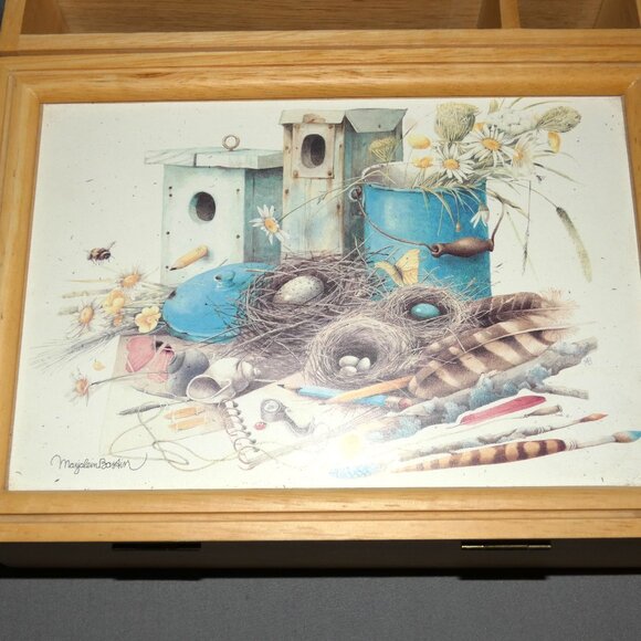 Nature's Sketchbook Notes Gift Box Set Desk Organizer Lap Desk Marjolein Bastin - Picture 5 of 5